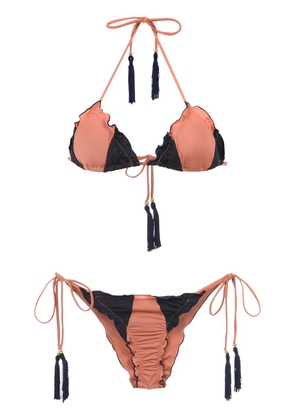 Brigitte triangle top bikini set - Yellow