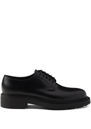 Prada brushed leather shoes - Black