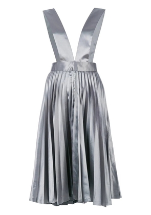 Comme Des Garçons Pre-Owned pleated metallic skirt - Grey