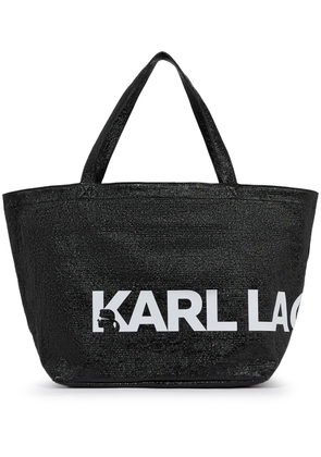Karl Lagerfeld logo-print tote bag - Black