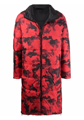 Michael Kors camouflage-print reversible coat - Red
