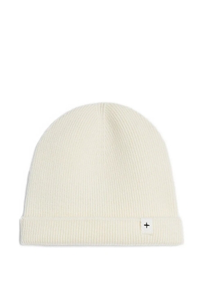 JIL SANDER+ logo-patch beanie hat - White