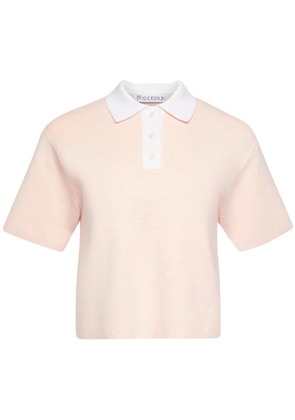 JW Anderson cropped polo shirt - Pink