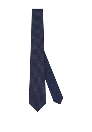 Gucci patterned silk tie - Blue