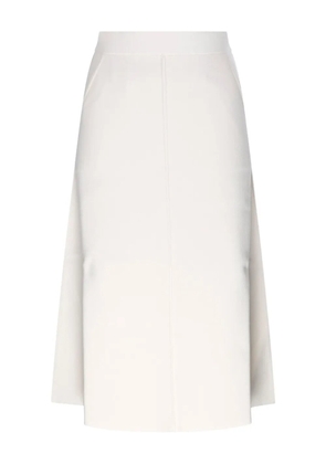 Max Mara asymmetrical-hem midi skirt - White