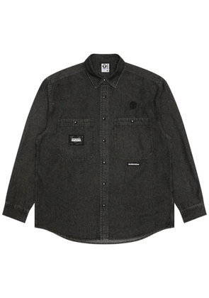 AAPE BY *A BATHING APE® logo-patch shirt - Black