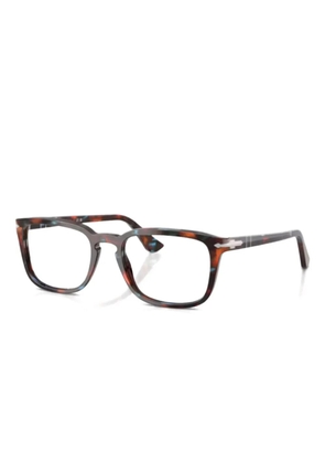 Persol geometric frame glasses - Brown