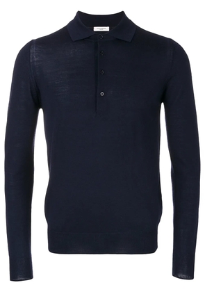 Paolo Pecora long sleeved polo shirt - Blue