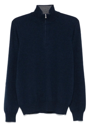 Barba Lupo Zip sweater - Blue