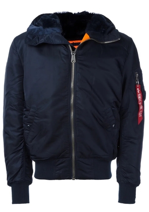 Alpha Industries furred collar wind breaker - Blue