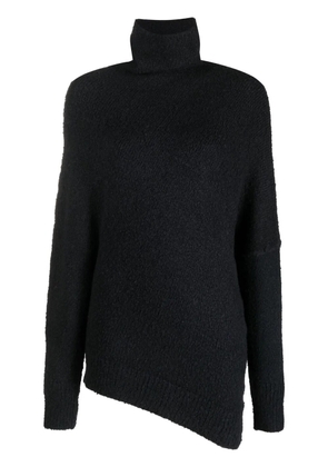 Proenza Schouler Fuzzy Boucle asymmetric sweater - Black