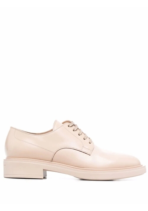 Gianvito Rossi leather lace-up shoes - Neutrals