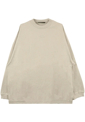 FEAR OF GOD ESSENTIALS logo-embroidered long-sleeve T-shirt - Neutrals