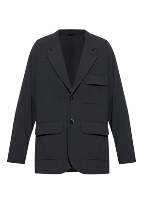 Giorgio Armani flap-pocket wool blazer - Black