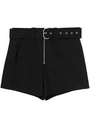 Jil Sander belted denim shorts - Black
