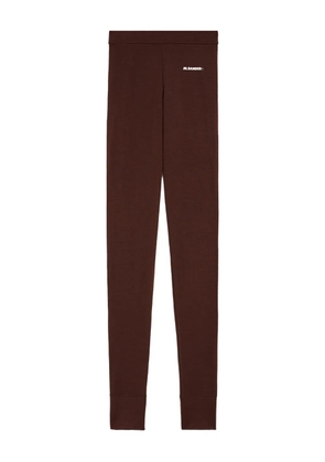 JIL SANDER+ logo-print leggings - Brown