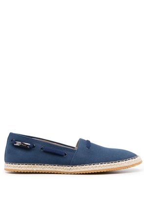 Roberto Cavalli almond-toe flat espadrilles - Blue
