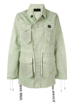 Philipp Plein multi-patch pocket jacket - Green