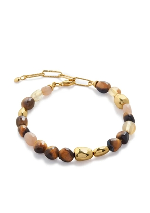 Monica Vinader Rio Neutral Gemstone beaded bracelet - Gold