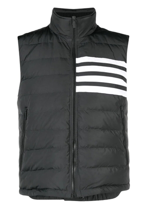 Thom Browne stripe-detail padded gilet - Grey