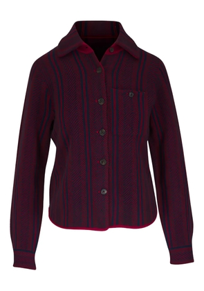 Guest In Residence striped pocket shirt - Red