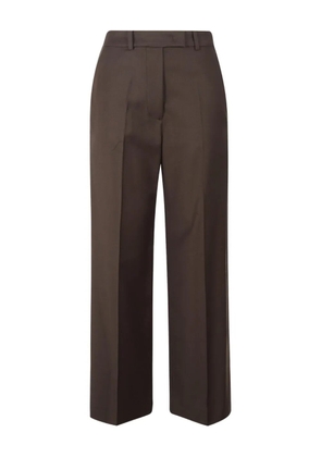 The Frankie Shop Brickell Flannel belt loops trousers - Brown