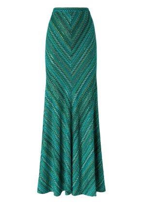 Missoni Zigzag maxi skirt - Green