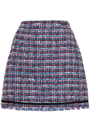 Karl Lagerfeld bouclé mini skirt - Blue