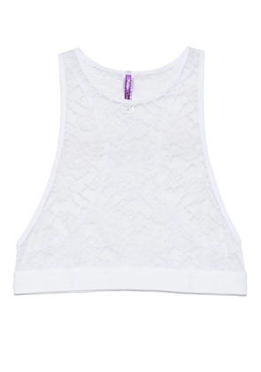 Maison Close Flashback lace bralette - White