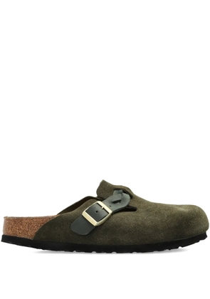 Birkenstock Boston buckle-fastening slippers - Green