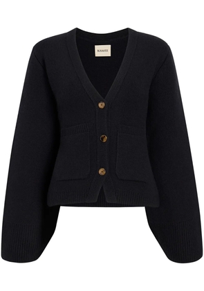 KHAITE The Scarlet cashmere-blend cardigan - Black