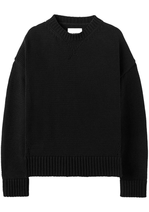 Jil Sander crew-neck knitted jumper - Black