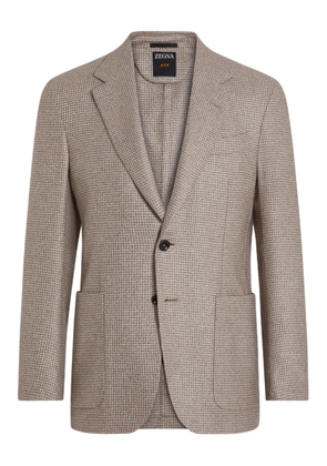 Zegna houndstooth blazer - Neutrals