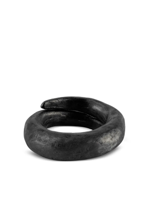 Parts of Four sterling silver Split Mountain ring - Black