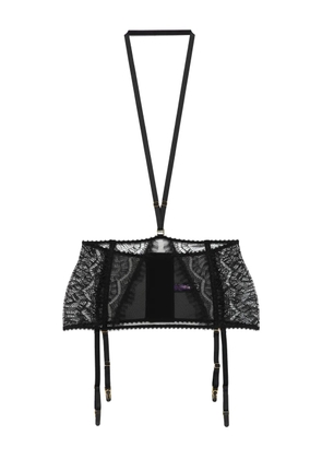 Maison Close Accroche Cœur garter belt - Black