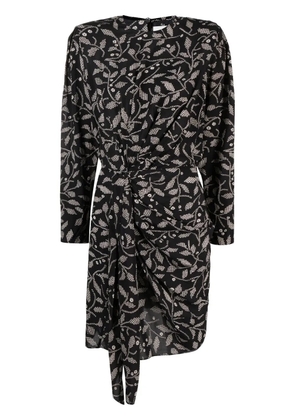MARANT ÉTOILE Dulce floral-print mini dress - Black