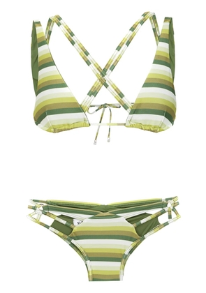 Amir Slama striped bikini - Green