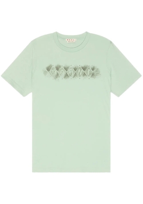 Marni logo-print T-shirt - Green