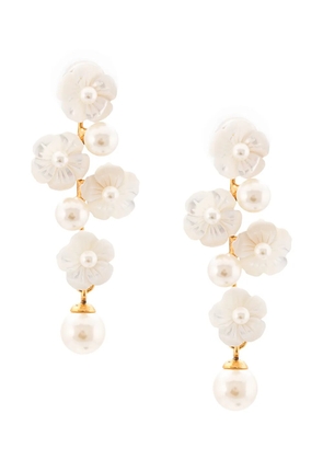 Jennifer Behr Calissa drop earrings - White