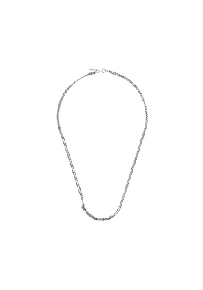 Emanuele Bicocchi crochet chain necklace - Silver