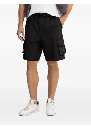Ea7 Emporio Armani logo-detail shorts - Black
