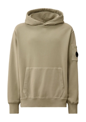 C.P. Company lens-detail hoodie - Neutrals