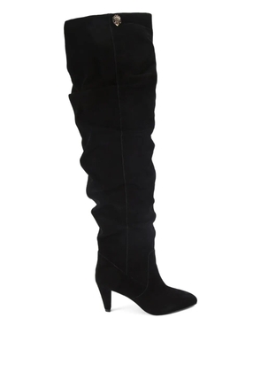 Kurt Geiger London 70mm Shoreditch Otk Slouch leather boots - Black