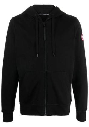 Canada Goose cotton logo-patch hoodie - Black