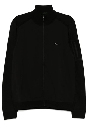 BOSS logo-print jacket - Black