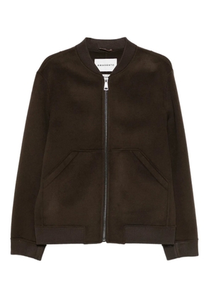 AMARÁNTO zip-up bomber jacket - Brown