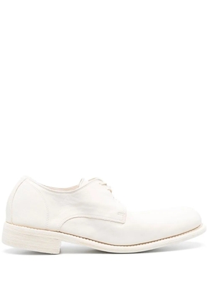 Guidi leather derby shoes - White