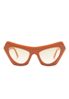 Marni Eyewear Devil's Pool cat-eye frame sunglasses - Orange