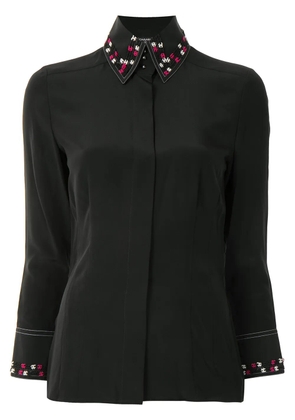 CHANEL Pre-Owned 2004 CC appliqués shirt - Black