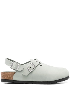 Birkenstock leather slippers - Green